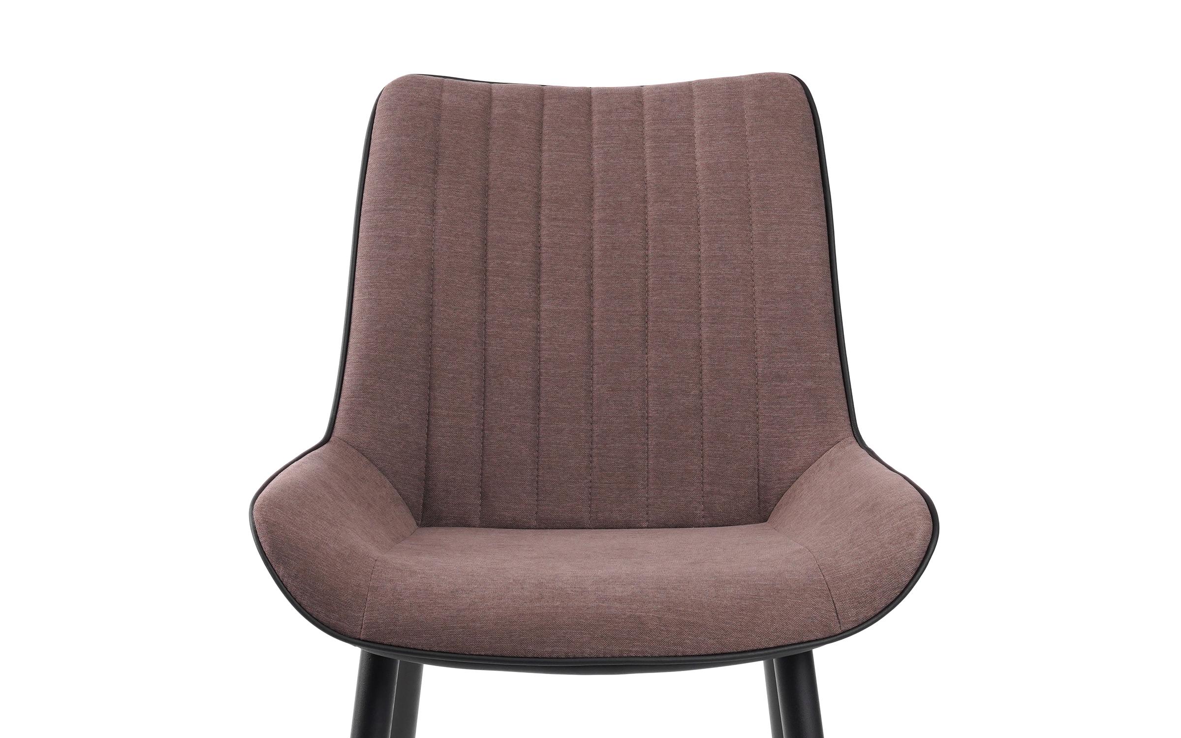 Scaun de masa Neoron, maro + piele neagra  5